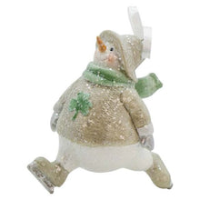 Load image into Gallery viewer, Irish Ice Skating Snowmen Ornaments