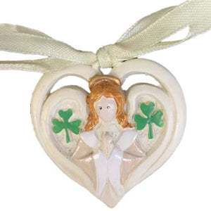 Nativity And Angel Heart Ornaments