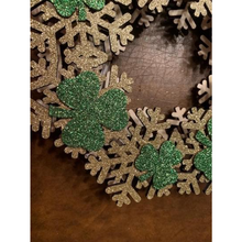 Load image into Gallery viewer, Snowflakes And Shamrocks Light Up Wreath