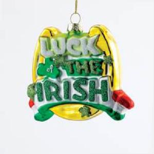 Glass Luck Of The Irish Ornament