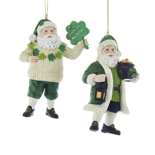 Irish Santa Ornaments
