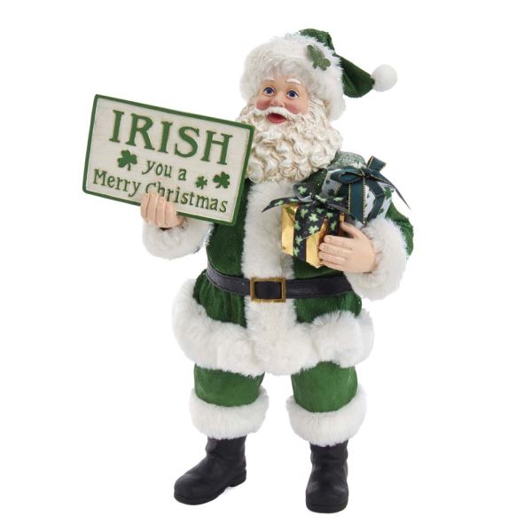 Musical Santa With Irish Greetings
