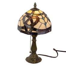 Load image into Gallery viewer, Celtic Pathways Stained Glass Lamp
