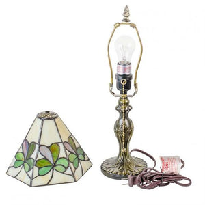 Shamrock Variegated Glass Lamp