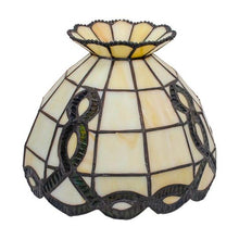 Load image into Gallery viewer, Celtic Wave Stained Glass Lamp