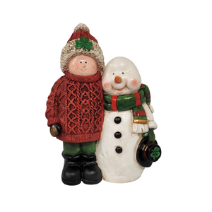 Snowman With His Irish Friend