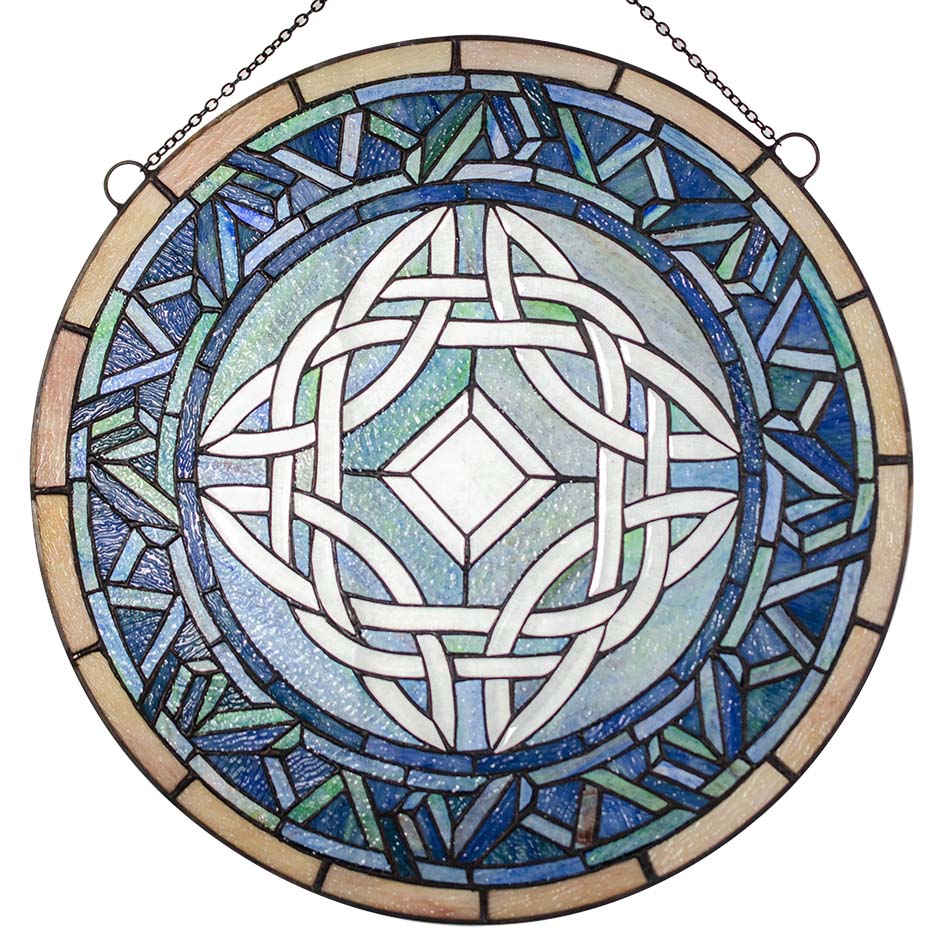 Celtic Star Stained Glass Window