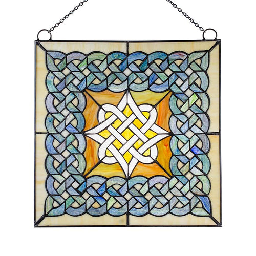 Celtic Diamond Beveled Window