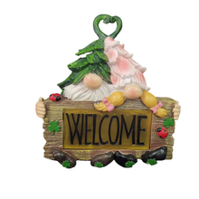 Load image into Gallery viewer, Irish Gnomes In Love Solar Welcome Sign