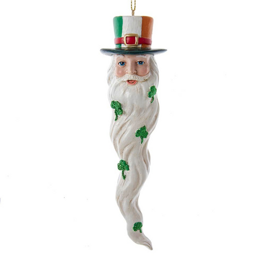 Long Bearded Irish Santa Ornament
