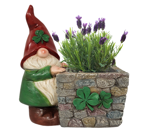Irish Standing Gnome Planter