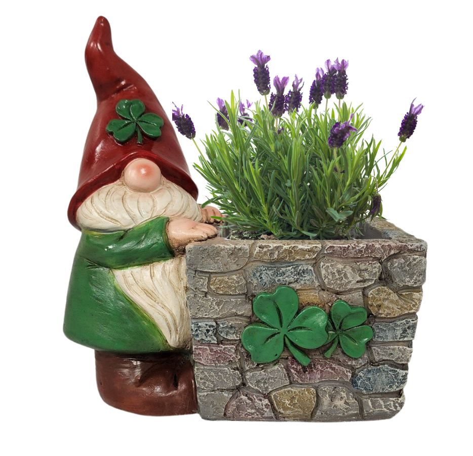 Irish Standing Gnome Planter